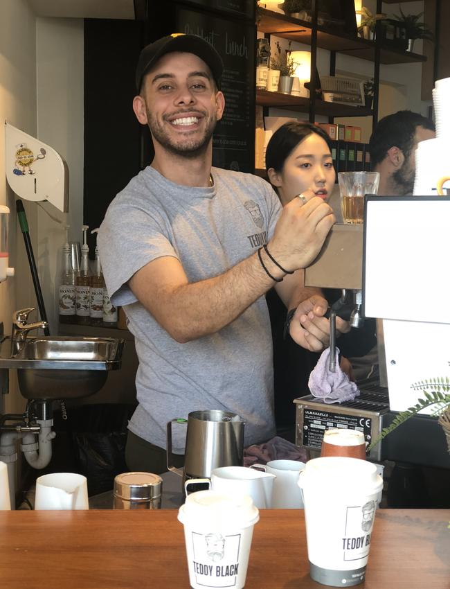 Morning coffee in Parramatta. Picture: Nicky Taylor