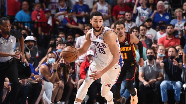 Ben Simmons of the Philadelphia 76ers. Photo by David Dow/NBAE via Getty Images