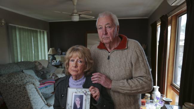 Brian and Carmel Russell, whose daughter Natalie was murdered by Paul Denyer. Picture: Wayne Taylor