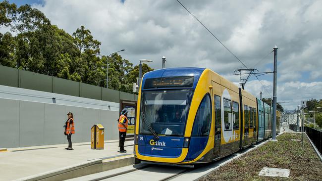 Town Planners believe the future of the Gold Coast light rail could be in jeopardy because of the council’s new flood mapping. Picture: Jerad Williams