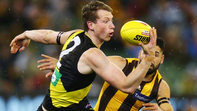 Dylan Grimes is ultra-consistent for the Tigers. Picture: Getty Images