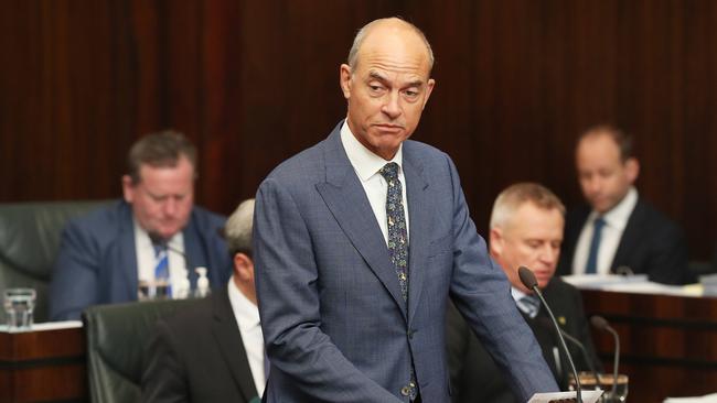 Minister Guy Barnett. Question time in the Tasmanian parliament. Picture: Nikki Davis-Jones