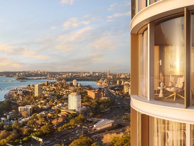 AURA by Aqualand luxury project in North Sydney. Picture: Supplied