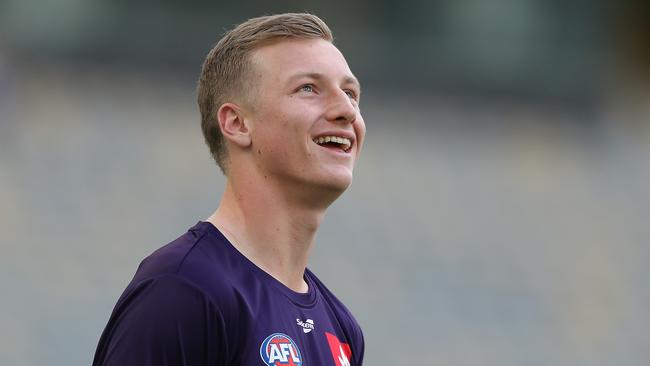 Josh Treacy has found his feet in the Dockers forward line.