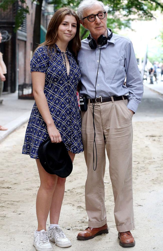 Manzie with her 85-year-old father Woody Allen. Picture: Broadimage/Shutterstock.