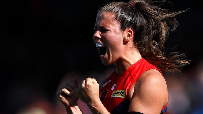 Kate Hore gives the Demons plenty of star power up forward. Picture: Dylan Burns/AFL Photos via Getty Images