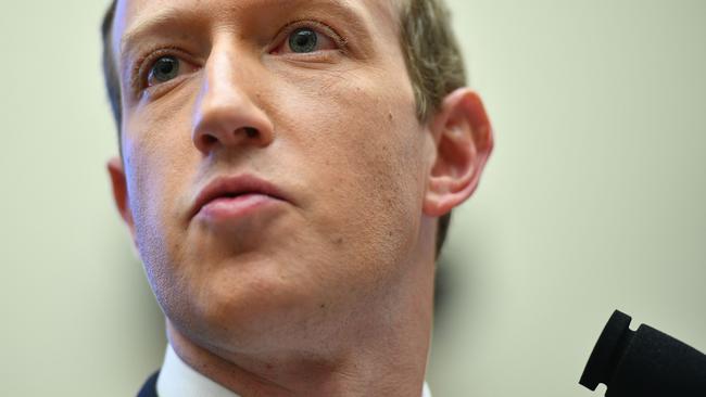 Facebook chairman and CEO Mark Zuckerberg. Picture: AFP