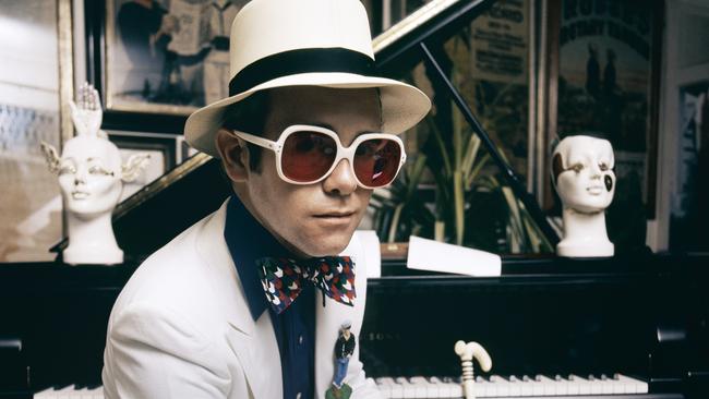 Elton John at his home in Wentworth, Surrey, in 1974. Getty Images