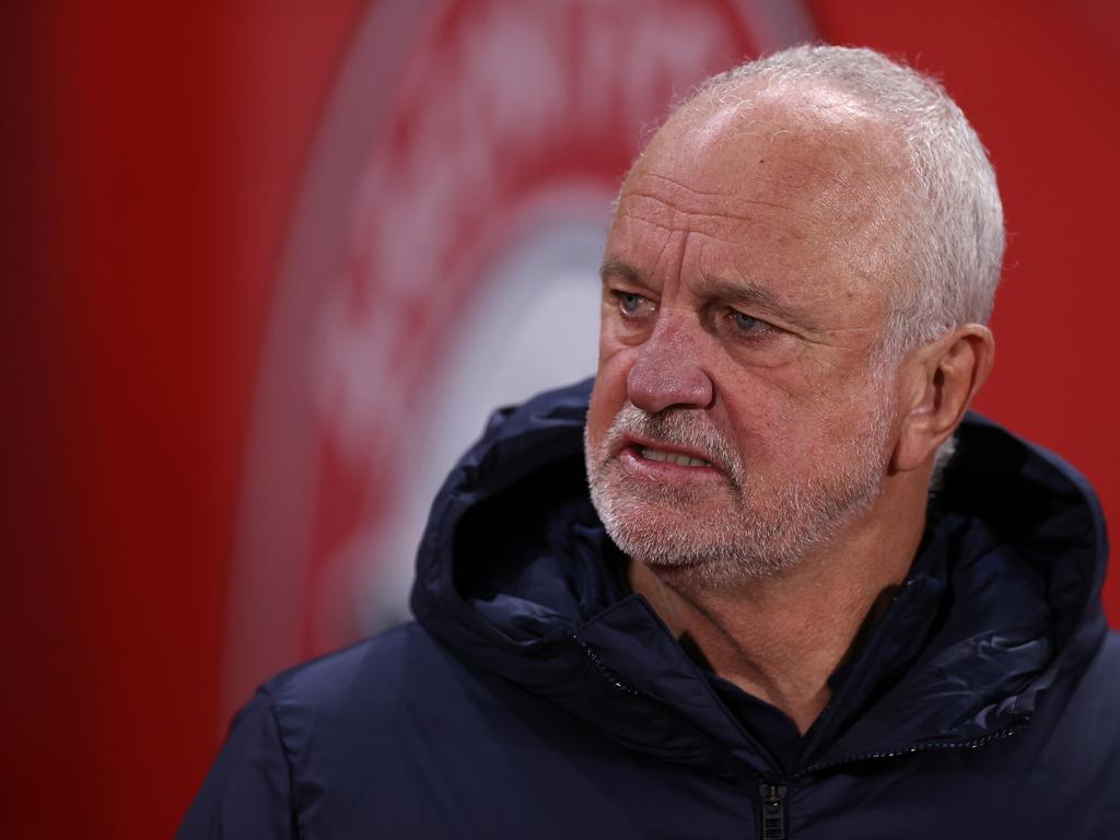 Graham Arnold has a lot to think about ahead of choosing the Socceroos’ Asian Cup squad. Picture: Ryan Pierse/Getty Images