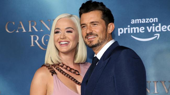 Orlando Bloom, with his partner singer Katy Perry, has been mercilessly mocked for sharing his daily routine. Picture: Phillip Faraone/Getty Images