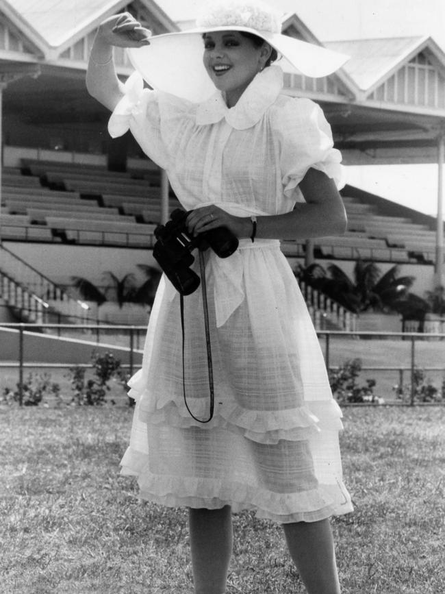 Melbourne Cup fashion in 1982.