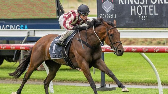 Rochelle Milnes guides Second To Nun to victory at Gawler. Picture: Makoto Kaneko