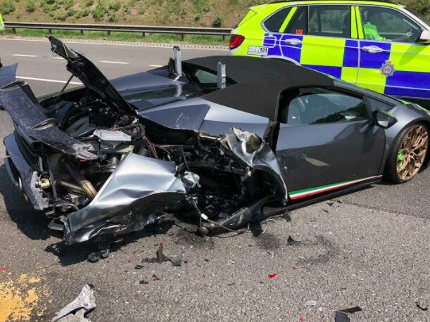 Sports car smashed during first drive