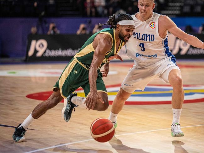 Oh, you didn’t forget about FIBA Patty, did you? Picture: AFP