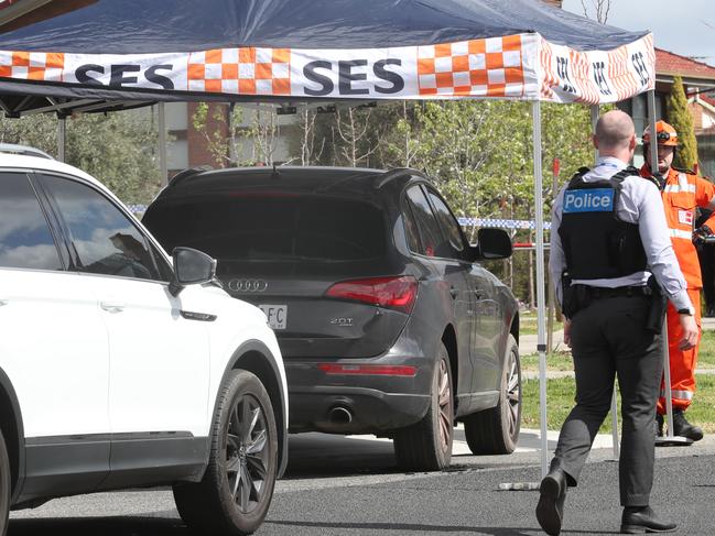 The shooters failed to properly torch their getaway car. Picture: David Crosling