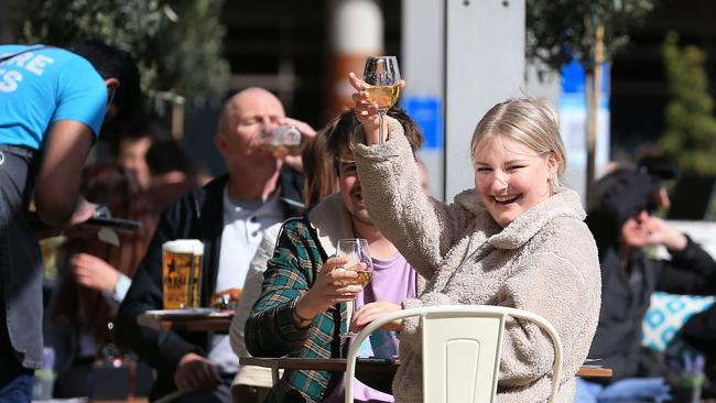 The British public was eager to be out and about on the streets. Picture: AFP