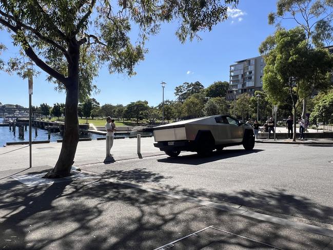 The sighting kicked off talk about whether the truck’s appearance was a stunt to test public interest in the vehicle before it was launched for sale in Australia. Picture: Vanessa Graham