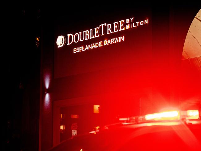 The Double Tree Hilton in Darwin where a woman was allegedly killed. Picture: Pema Tamang Pakhrin