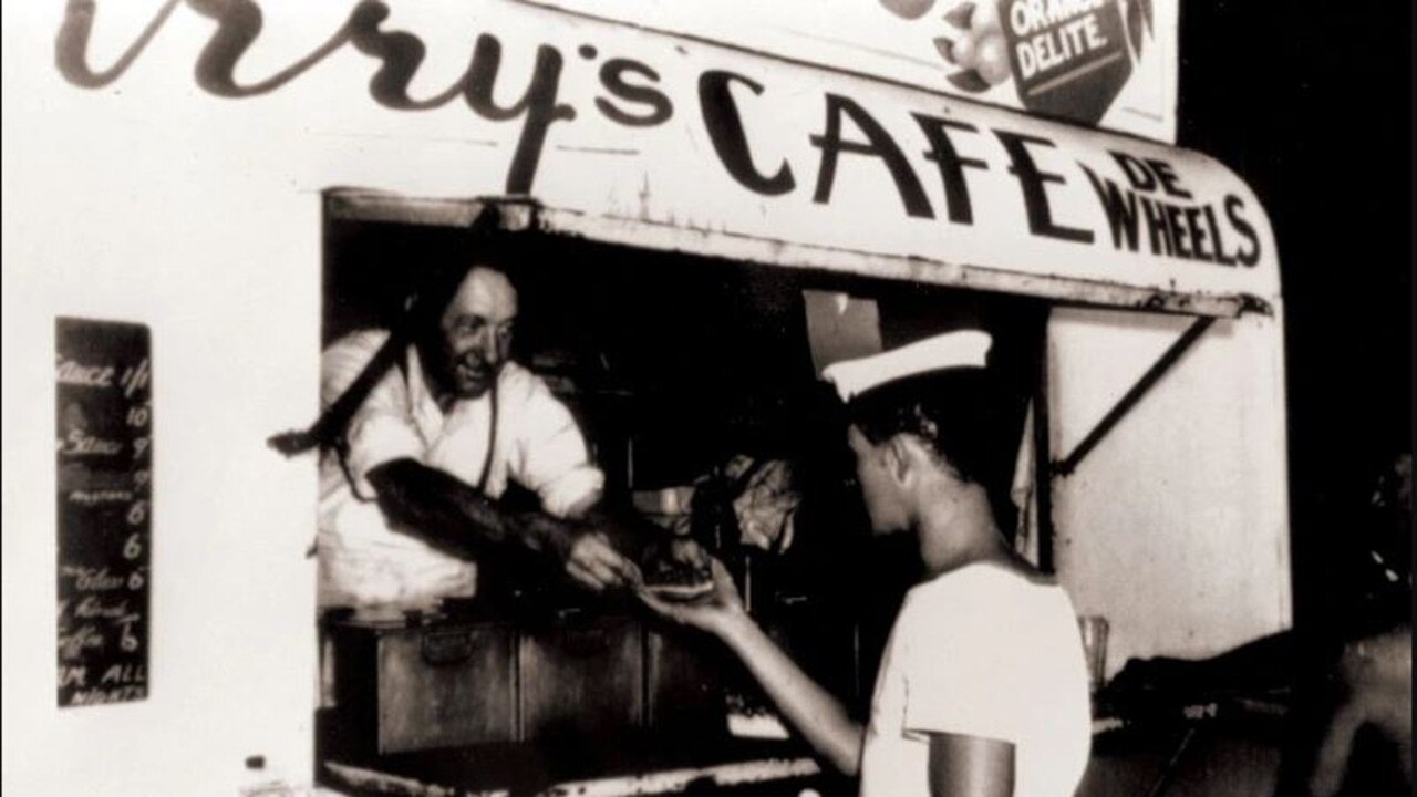 When a pie was 11 pence at Harry Cafe de Wheels in Woolloomooloo in 1952. Picture: Supplied