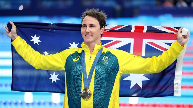 Cameron McEvoy is the Paris Olympics 50m freestyle gold medallist. (Photo by Quinn Rooney/Getty Images)