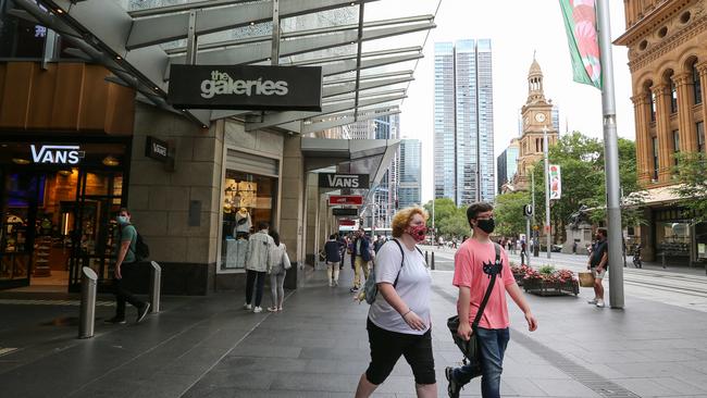 Sydney’s CBD is a lot more quite than usual. Picture: NCA NewsWire / Gaye Gerard