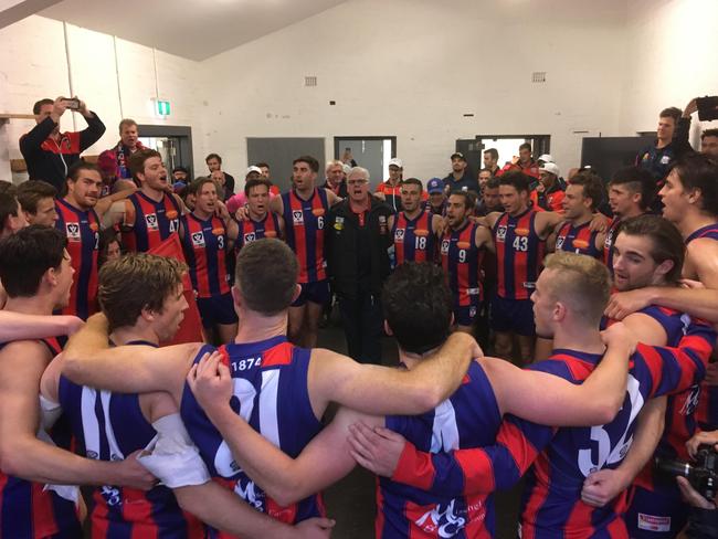 Port Melbourne sings the song after defeating Werribee.