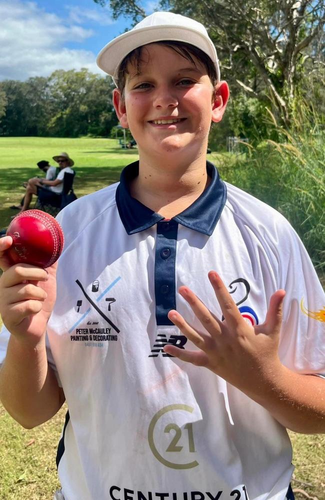 Maroochydore junior cricketer Heath Guild.