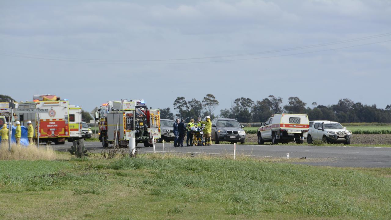 Three rescue choppers were called in after a horror crash.