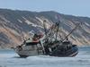 WATCH: Bogged trawler sparks frenzy after wild weather at Double Island Point