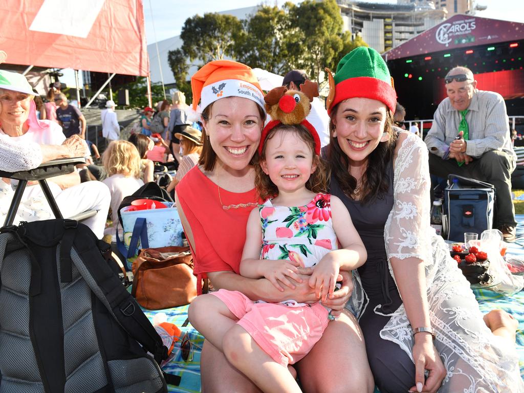 Candice Broadbent, Elise and Katy Ryder. Picture: AAP / Keryn Stevens