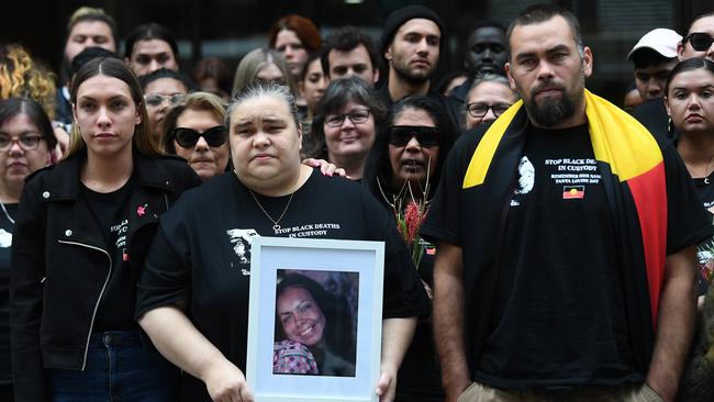 Apryl Day, Belinda Day and Warren Day outside the Coroners Court in Melbourne on Friday. Picture: AAP