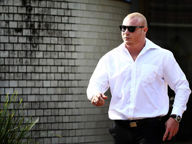 Anthony Watts leaves Tweed Heads Magitrates court.