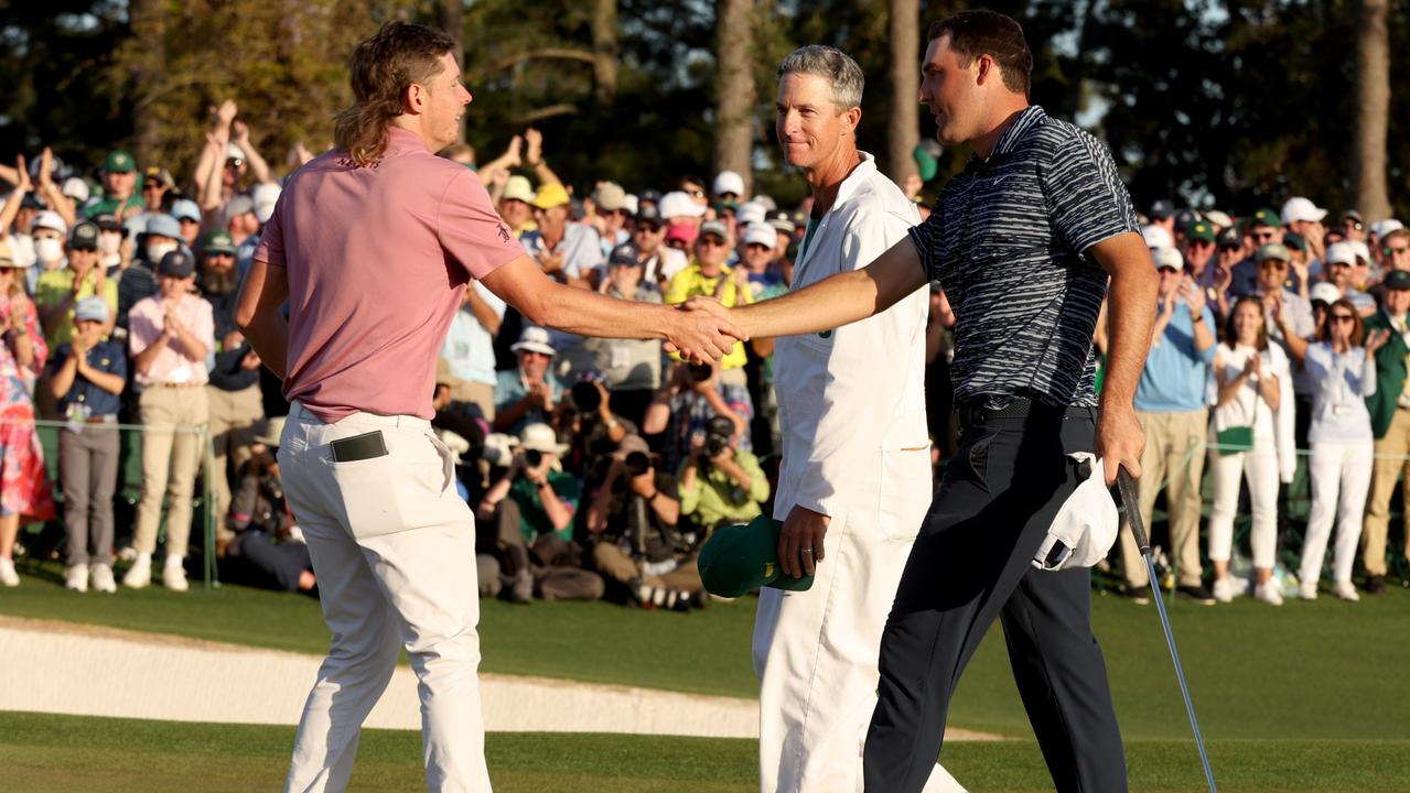 Cameron Smith played in the final group with 2022 Masters winner Scottie Scheffler (Photo by Jamie Squire/Getty Images)
