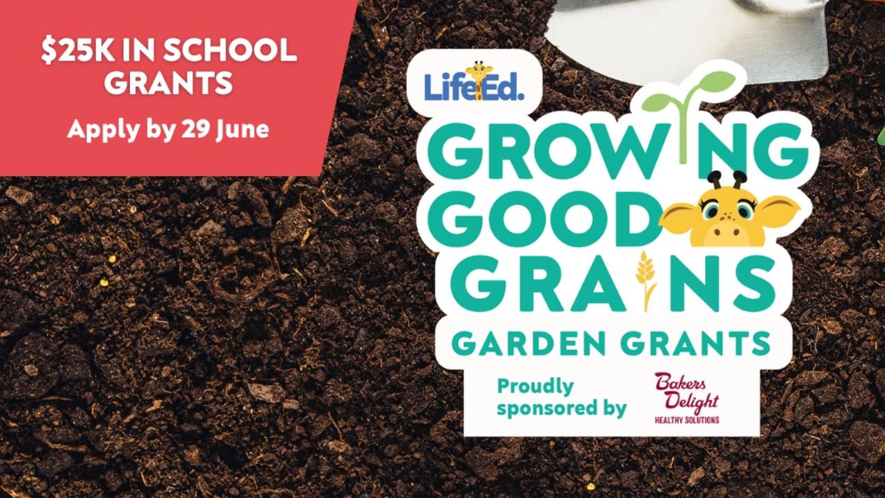 Applications are now open for the Growing Good Grains Garden Grants – has your school applied? Picture: supplied/Life Ed