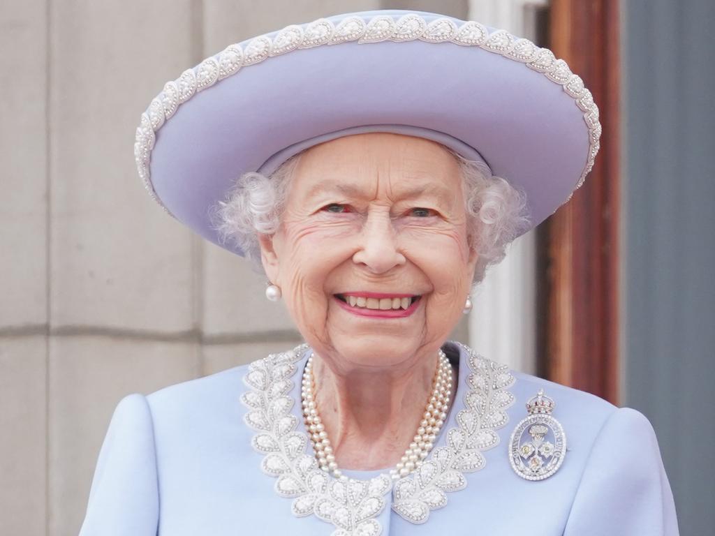 The Queen on the balcony of Buckingham Palace during the Platinum Jubilee celebrations last June. Picture: AFP.