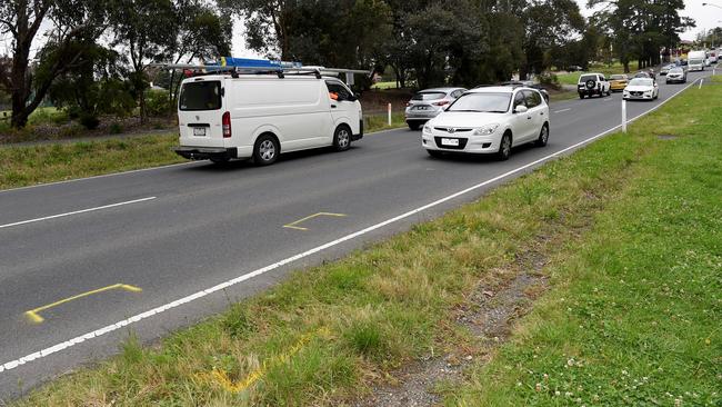 The area where the crash occurred. Picture: Nicole Garmston