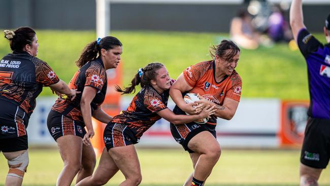 Jordan Lewis at the 2024 Deadly Cup Carnival between the Indigenous All Stars and Territory All Stars. Picture: Pema Tamang Pakhrin