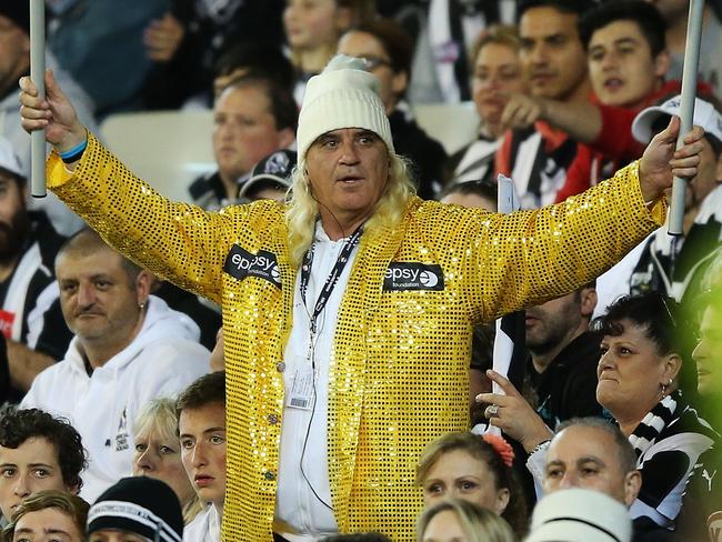 The Magpies fan has pleaded not guilty to child abuse charges. Picture: Getty Images