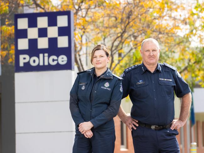 Superintendent Jo Stafford and Inspector Andy Mckee, who spearheaded Operation Alliance. Picture: Jason Edwards