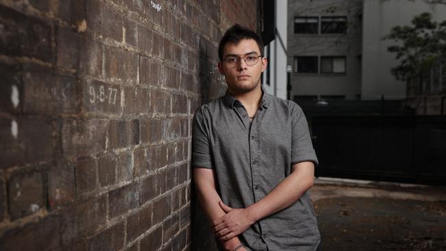 Matthew Krishna, 18, fears what his life would have turned out like if he was not currently supported. Picture: Richard Dobson