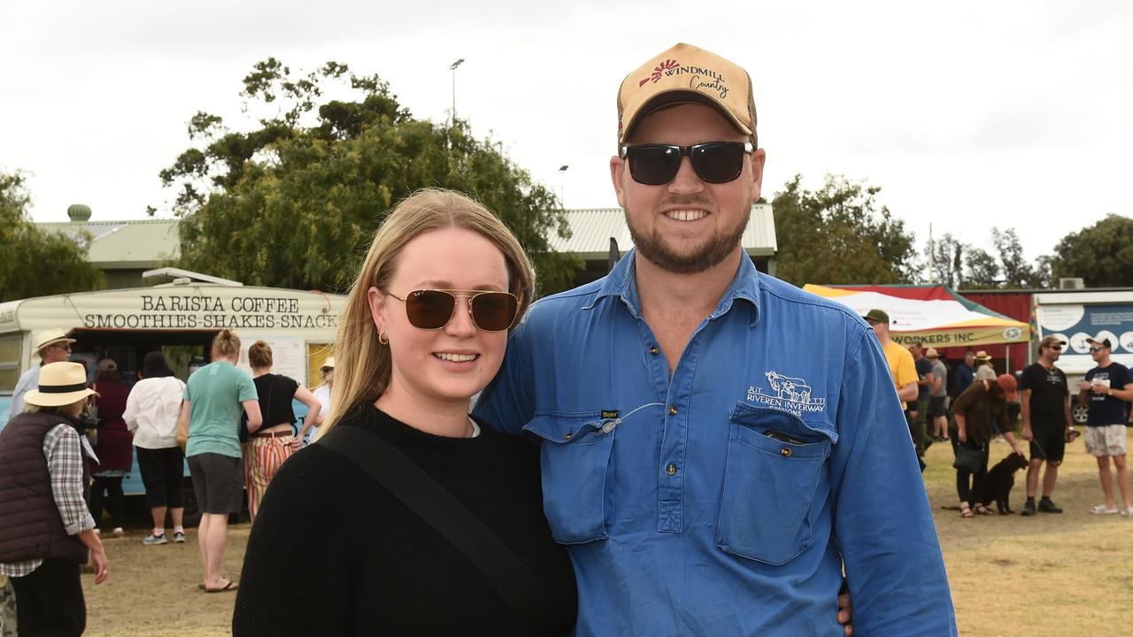 Sarah Holmes and Andrew Sloan at the Bellarine Agriculture Show. Picture: David Smith