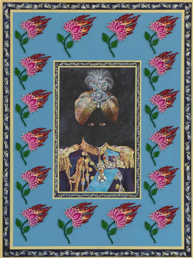 Sid Pattni ‘Self-portrait (the act of putting it back together)’ © the artist, image © Art Gallery of New South Wales, Jenni Carter Sitter: Sid Pattni