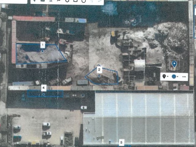 EPA investigators found dust blowing off the Australian Recycling Solutions yard at Laverton North. An investigation found asbestos in building rubble stockpiled there. Picture: Supplied/EPA Victoria/Sunshine Magistrates' Court