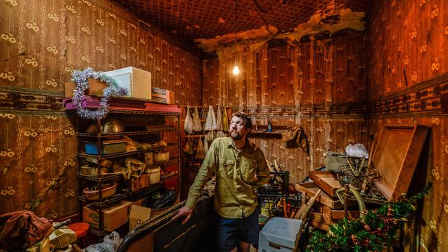 Owner Phil Donnelly of the Mayfair Bakery in Port Adelaide is giving his building a renovation — for the first time in 148 years. Picture: AAP/Roy Vandervegt