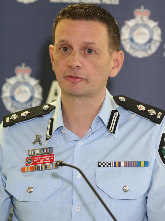 Australian Federal Police Detective inspector Matthew Ciantar.