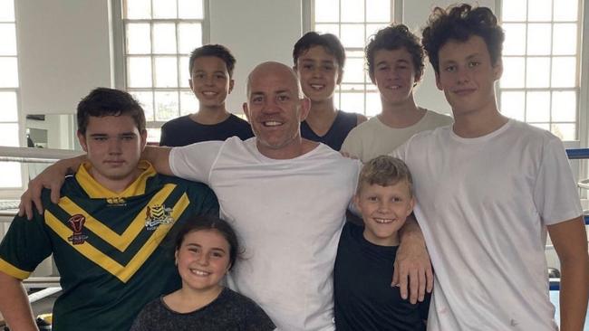 Former boxer Garth Wood is helping young locals at the Balmain PCYC gym.