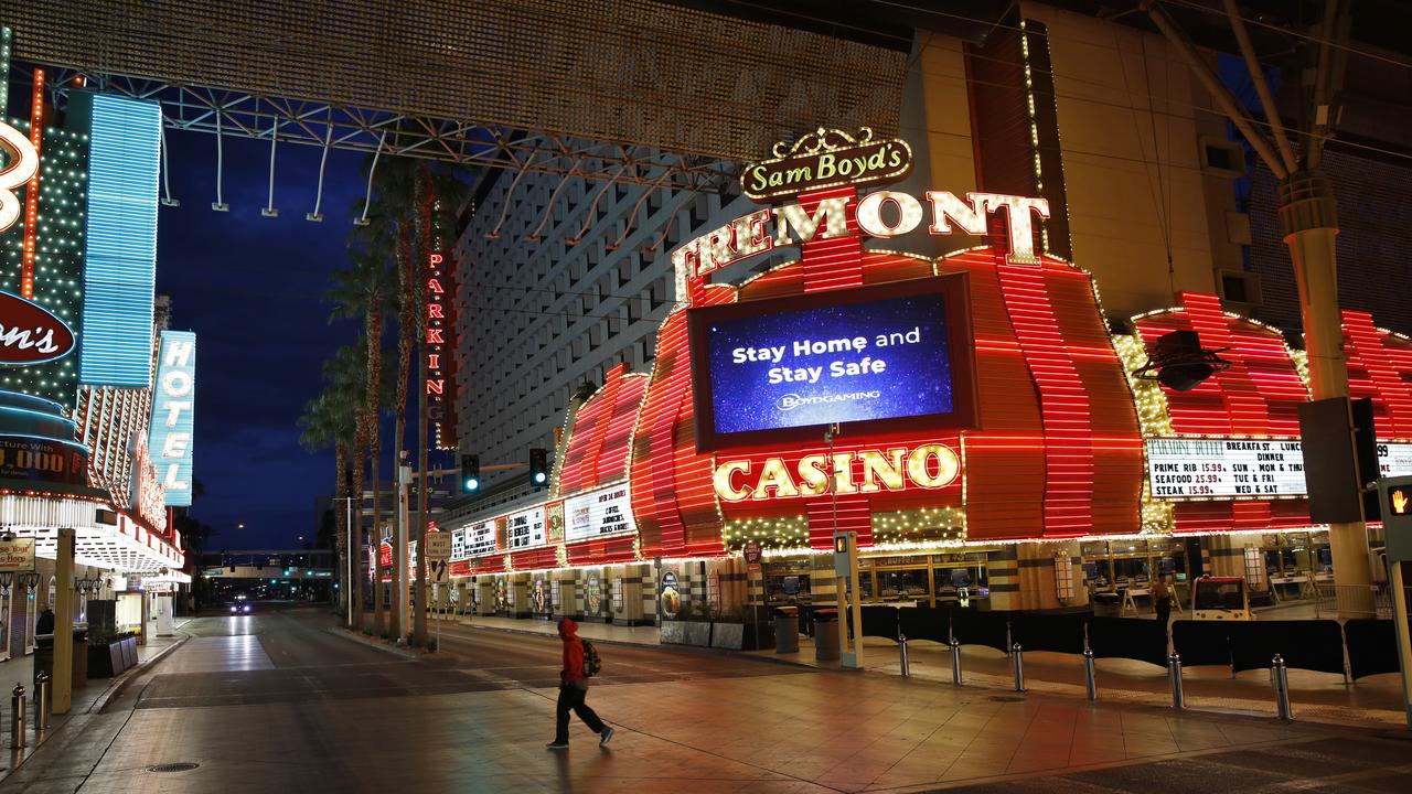 Las Vegas has shut down all its casinos and its iconic strip is like a ghost town.
