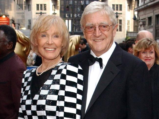 TV presenter Michael Parkinson and his wife Mary. Picture: Ian West - PA Images/PA Images via Getty Images