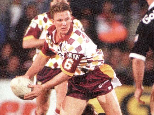 Darren Lockyer in the diamond strip in 1995.