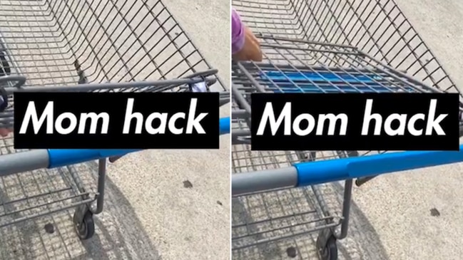 Mum shares genius trolley hack